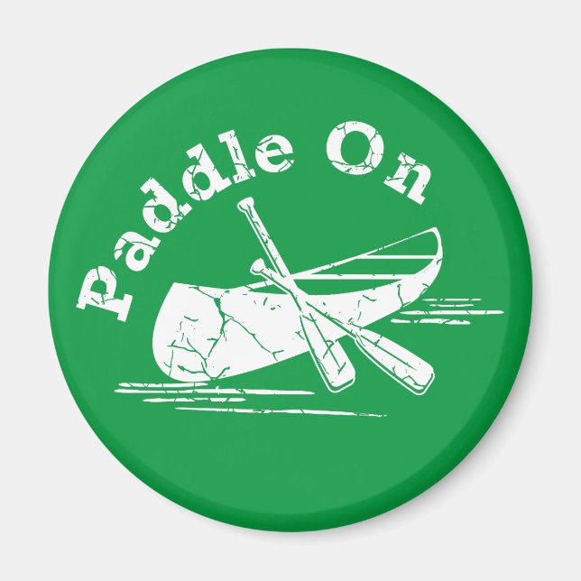 Íman Paddle Em Distância No Design - Magneta Em Círculo (Frente)