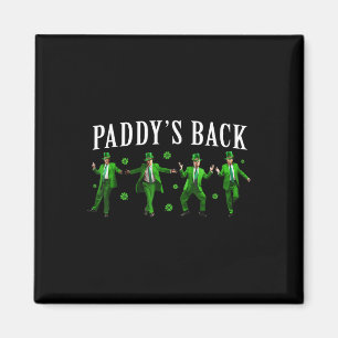 Íman Paddy Back Funny Trump Dia de São Patrício Irish S
