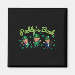 Íman Paddy Back Funny Trump Dia de São Patrício Irish S