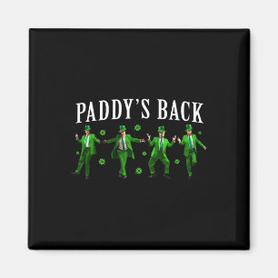 Íman Paddy's Back Funny Trump Dia de São Patrício Irish