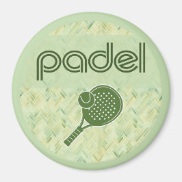Íman Padel Magnet – Spanish Tile Vibes Matcha Green