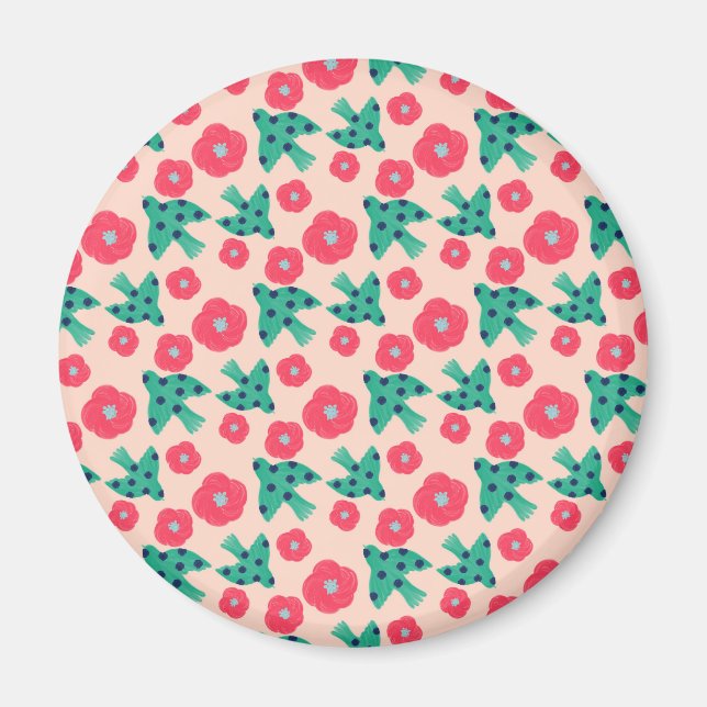 Íman padrão_8_camellia e ave_2 (Frente)