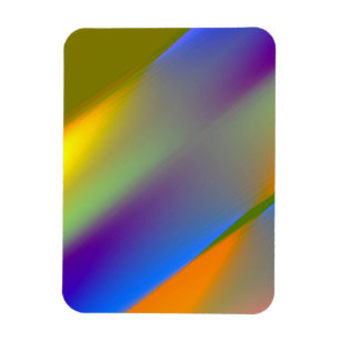 Íman Padrão abstrato azul vermelho amarelo verde laranj