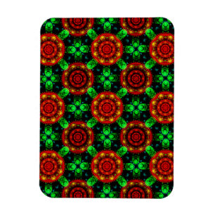 Íman Padrão Abstrato Floral Moderno Boho Elegante #504