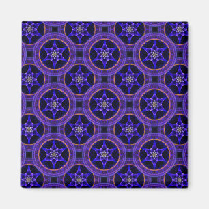Íman Padrão Abstrato Floral Moderno Boho Elegante #505