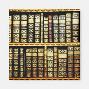 Íman Padrão Antiquado de Couro Vintage