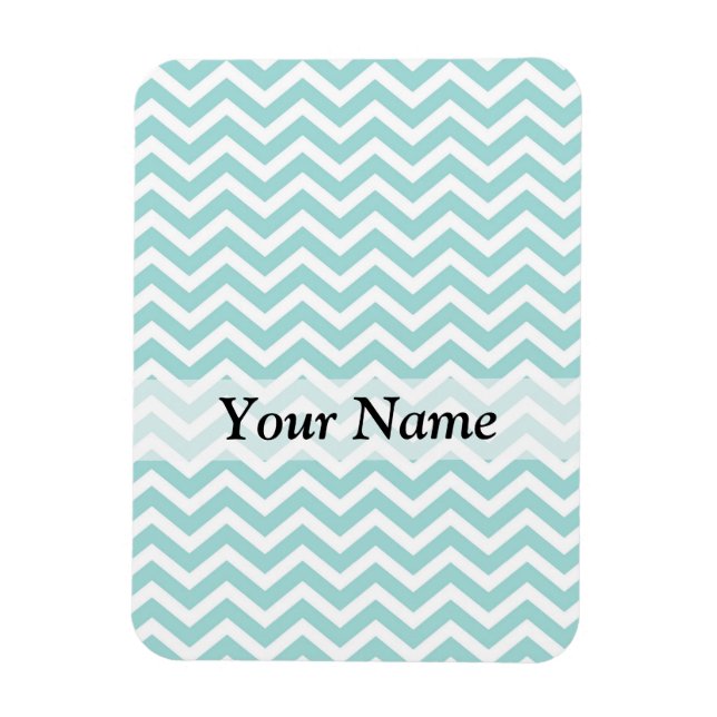 Íman Padrão aqua chevron (Vertical)