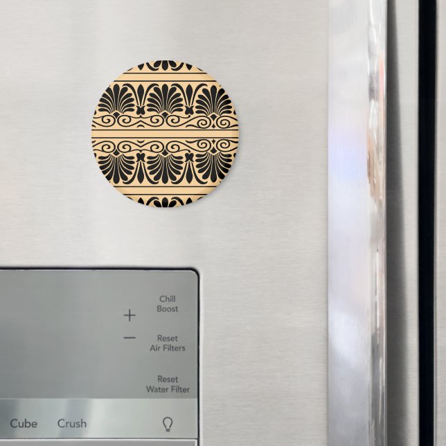Íman Padrão Árabe Grego Mediterrâneo Marrom (In Situ (Fridge))