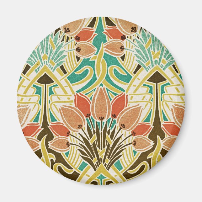 Íman Padrão Art Nouveau #11 (Frente)