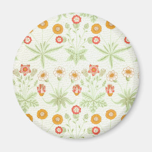 Íman Padrão Botânico Vintage Daisy de William Morris