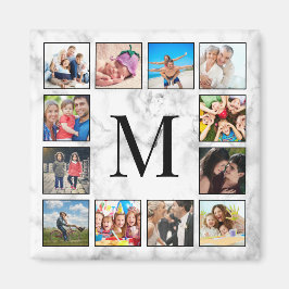 Íman Padrão Branco da Pedra Marble