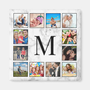 Íman Padrão Branco da Pedra Marble