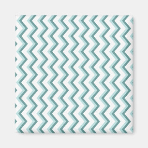 Íman Padrão Chevron ZigZag em verde-minúsculo