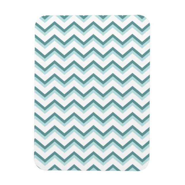 Íman Padrão Chevron ZigZag em verde-minúsculo (Vertical)