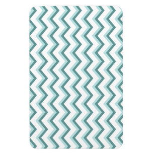 Íman Padrão Chevron ZigZag em verde-minúsculo