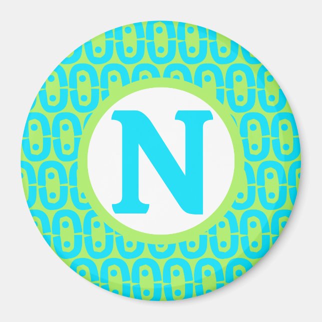 Íman padrão colorido moderno (Frente)