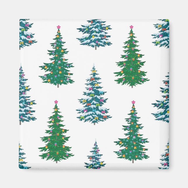 Íman Padrão da árvore de Natal (Frente)