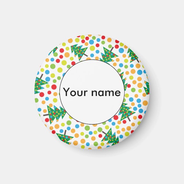 Íman Padrão das árvores de Natal (Frente)