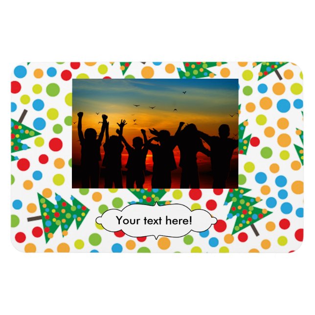 Íman Padrão das árvores de Natal (Horizontal)