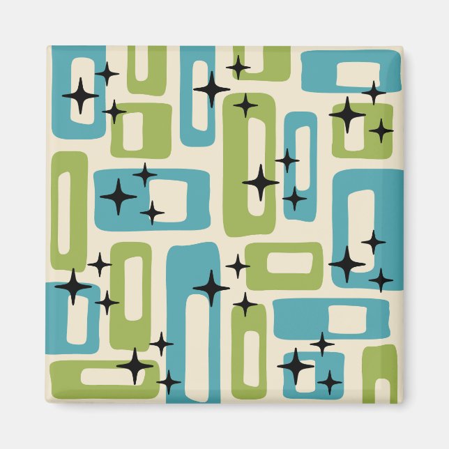 Íman Padrão de Abstrato de Moderno do meio século (Frente)