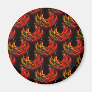 Íman Padrão de Arte Abstrata Elegante Boho Moderno Fofo