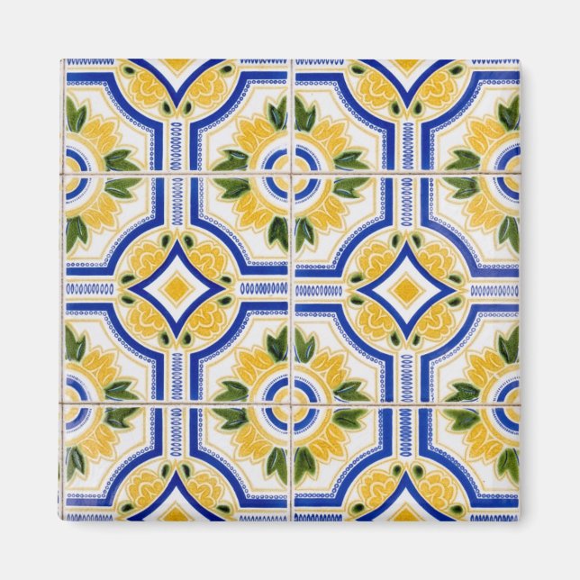 Íman Padrão de azulejo Brilhante, Portugal (Frente)