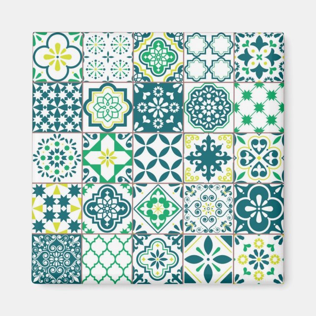 Íman Padrão de azulejos cerâmicos (Frente)