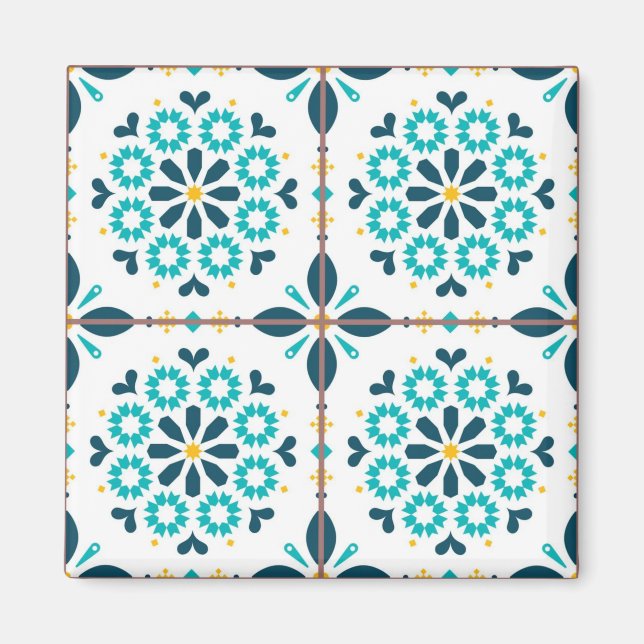 Íman Padrão de azulejos cerâmicos (Frente)