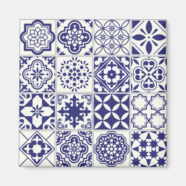 Íman Padrão de azulejos cerâmicos (Frente)