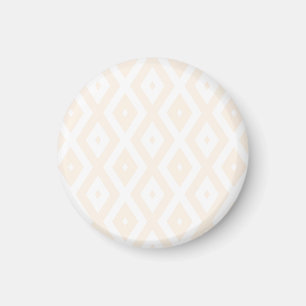 Íman Padrão de bege e de diamante branco