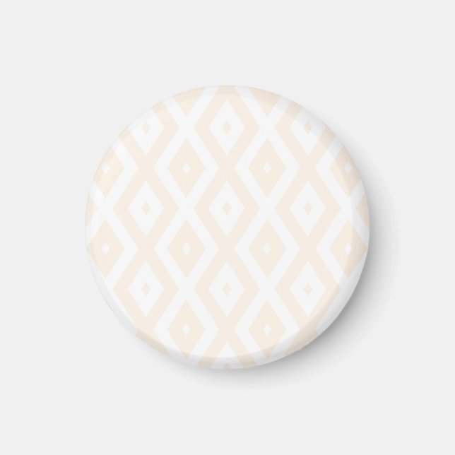 Íman Padrão de bege e de diamante branco (Frente)
