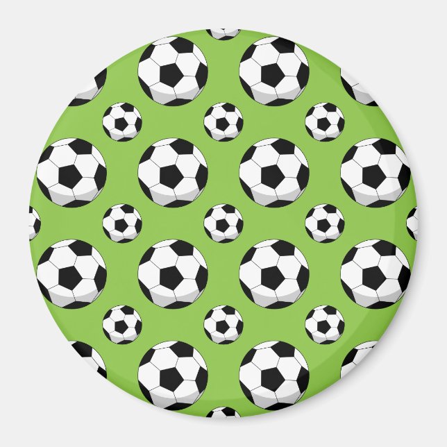 Íman Padrão de Bola de Futebol do Cartoon (Frente)