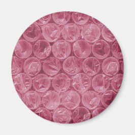 Íman Padrão de bolha rosa embrulho