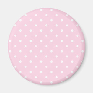 Íman Padrão de Bolinhas da rosa claro