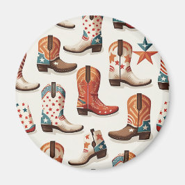 Íman Padrão de botas de cowboy