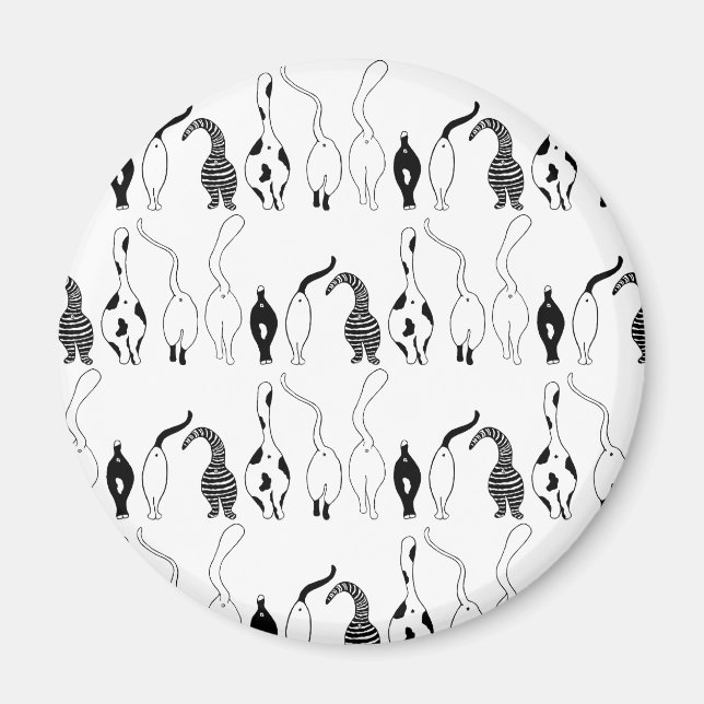 Íman Padrão de Bumbuns de Cat (Frente)