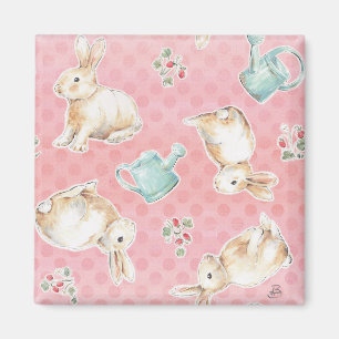 Íman Padrão de Bunnies Springtime