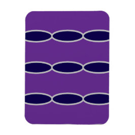 Íman Padrão de Cadeia de Púrpura Oval