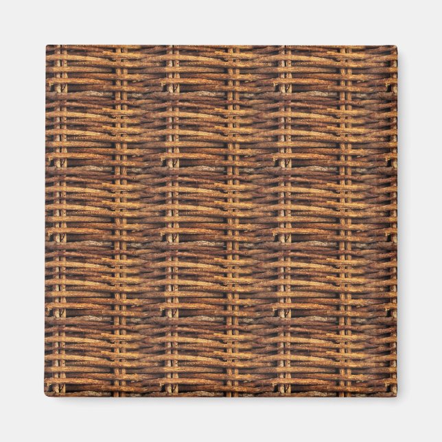 Íman Padrão de cesta do Wicker (Frente)