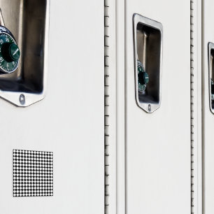 Íman Padrão de Chevron Preto e Branco Sólido Squire de 