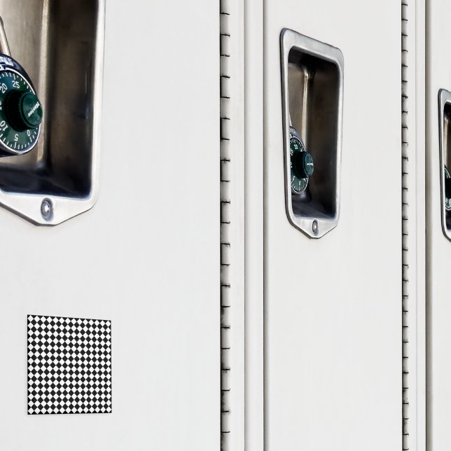 Íman Padrão de Chevron Preto e Branco Sólido Squire de  (In Situ (Locker))