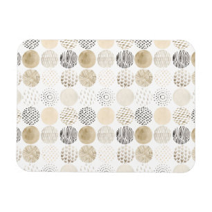 Íman Padrão de Círculo de Abstrato Neutro