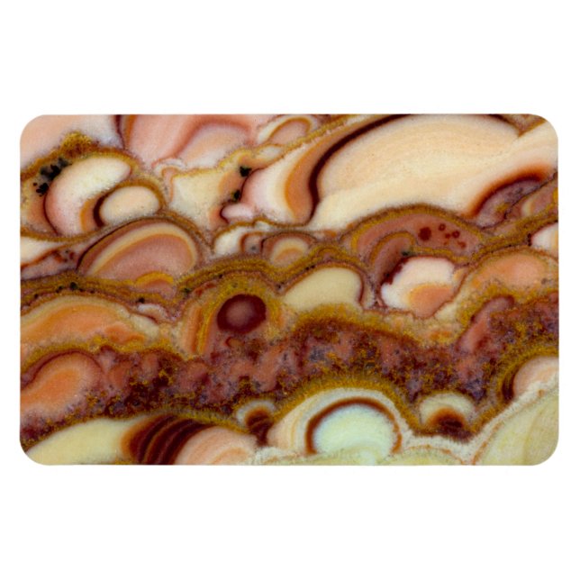 Íman Padrão de Círculo de Pedra Onyx (Horizontal)