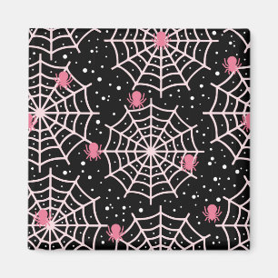 Íman Padrão de Cobwebs e aranhas do Halloween
