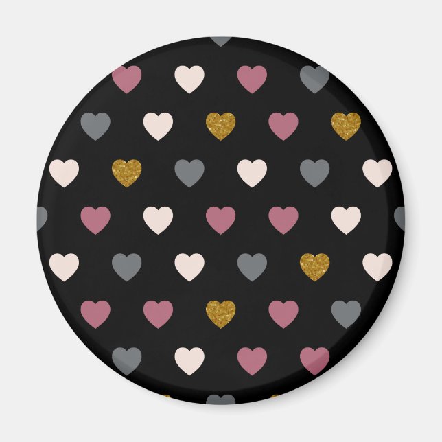 Íman Padrão de Corações 30 (Frente)