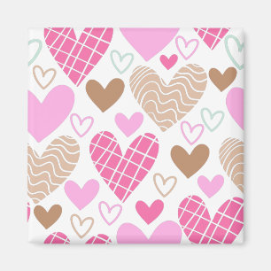 Íman Padrão de corações abstratos