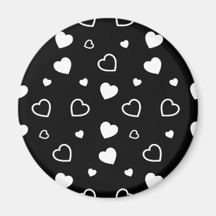 Íman Padrão de corações estilizados 5