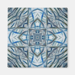 Íman Padrão de Cristal Azul de inverno