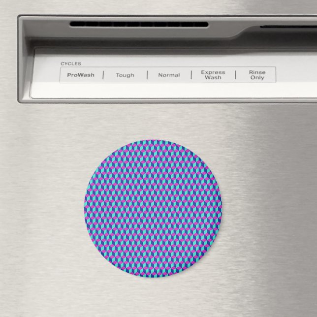 Íman Padrão de Cubo Geométrico (In Situ (Dishwasher))