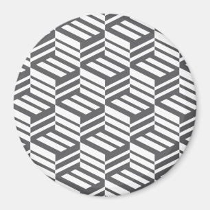 Íman Padrão de cubo geométrico moderno, urbano e din